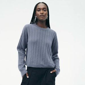 Naadam Cashmere Ribbed Cropped Sweater